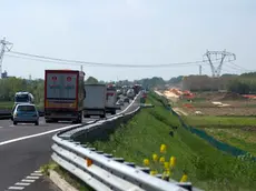 06 aprile 2017 Autovie Venete, A4 lavori per la 3° corsia, nuovo ponte sul Tagliamento e cantieri vari. Copyright Foto Petrussi / Ferraro Simone