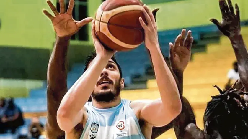 Lucio Redivo, 29 anni, qui con la maglia dell’Argentina, si appresta a iniziare la seconda stagione a Cividale