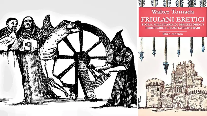 A destra la copertina del nuovo libro di Walter Tomada e un'immagine che accompagna il volume