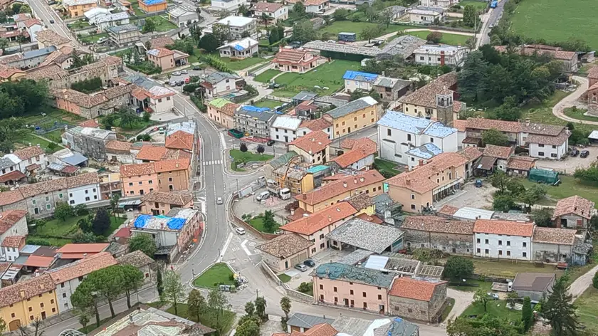 Le aree colpite dalla violenta grandinata di fine luglio viste dall'alto