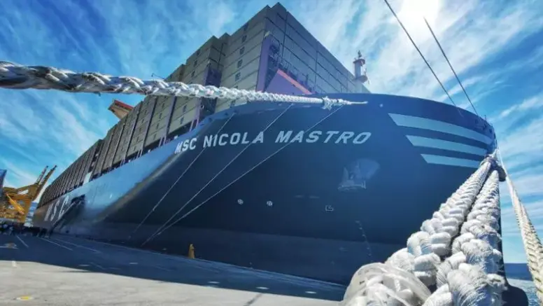 Inaugurata la maxi portacontainer Msc Nicola Mastro (foto Lasorte)