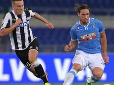 Lazio Lucas Biglia (R) in action during Italin Serie A soccer match between SS Lazio and Udinese, at the Olimpico stadium in Rome, Italy 25 August 2013. ANSA/ALESSANDRO DI MEO