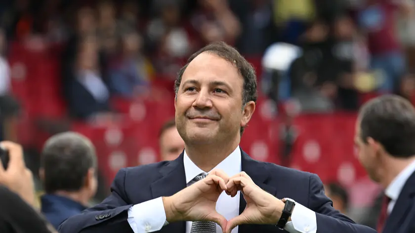 Salernitana’s president Danilo Iervolino attend the Italian Serie A soccer match US Salernitana vs AC Udinese at the Arechi stadium in Salerno, Italy, 27 May 2023. ANSA/MASSIMO PICA