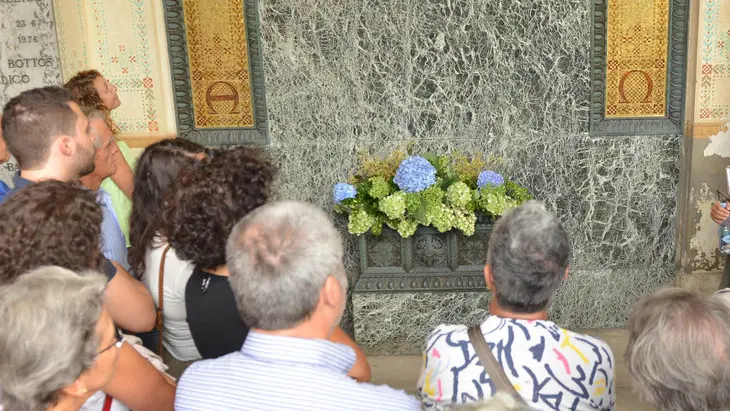 Udine 26 Luglio 2017. visita in cimitero Petrussi Foto TURCO MASSIMO