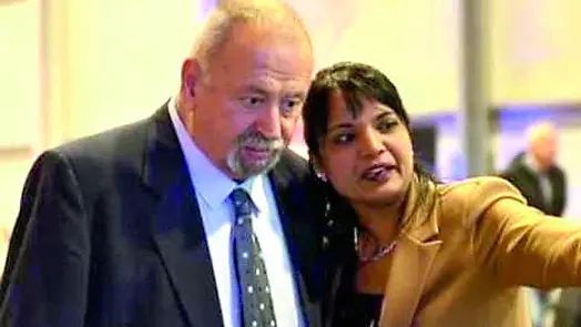 Redento Fabbro insieme con la figlia Indira