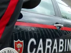 Foto carabinieri generica, auto con militare dell'Arma con paletta / Foto Carabinieri