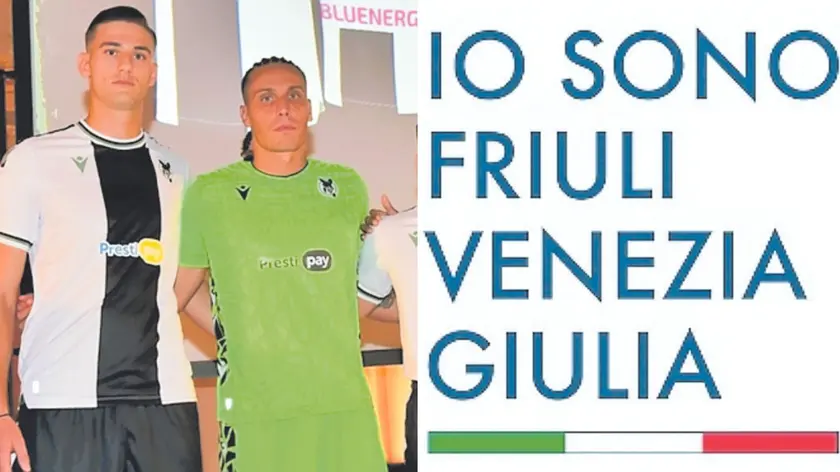 Sulle nuove maglie bianconere presentate a luglio c’era un vuoto sopra il secondo “marchio”, Prestipay, complice l’addio di Dacia: sarà riempito dal logo “Io sono Friuli Venezia Giulia”