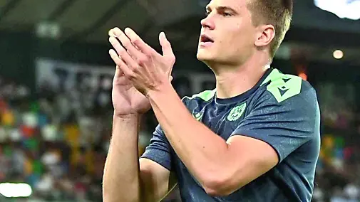 Jaka Bijol durante Udinese-Como (foto Petrussi)