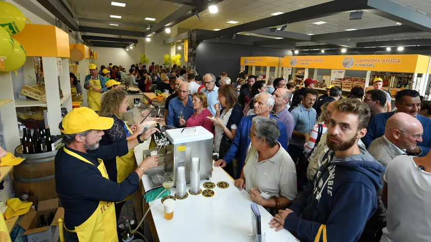 Udine 1 Settembre 2018. Inaugurazione mercato coperto Coldiretti Campagna Amica. © Foto Petrussi