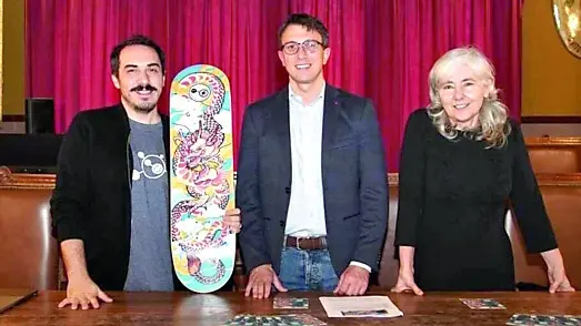 Da sinistra, Alessandro De ioannon, Andrea Bruscia e Paola Bristot