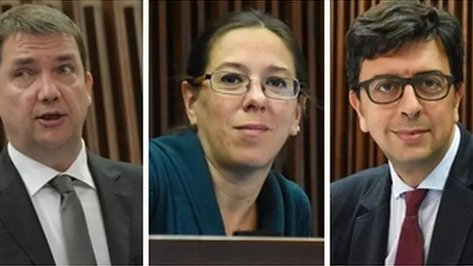 Da sinistra, Andrea Ussai, Ilaria Dal Zovo e Mauro Capozzella