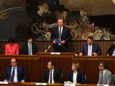 La prima seduta del nuovo consiglio regionale del Friuli Venezia Giulia: Bordin alla presidenza (Foto Lasorte)