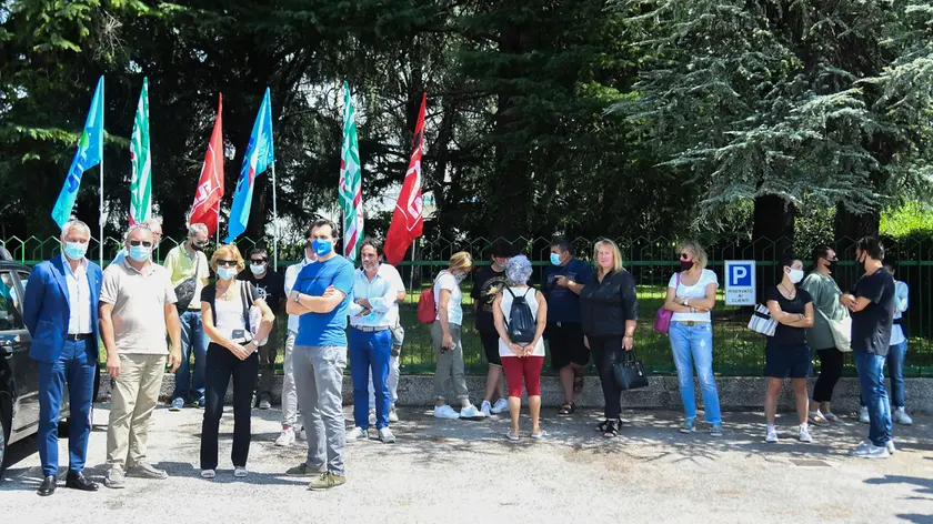 Lo sciopero a San Daniele/Foto petrussi