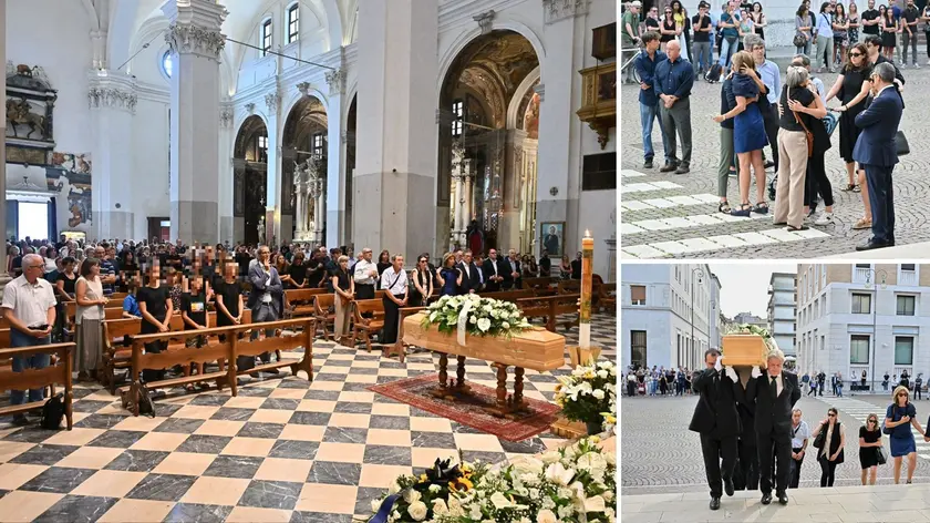 Centinaia di persone hanno partecipato alle esequie di Lorenzo D’Alì (foto Petrussi)
