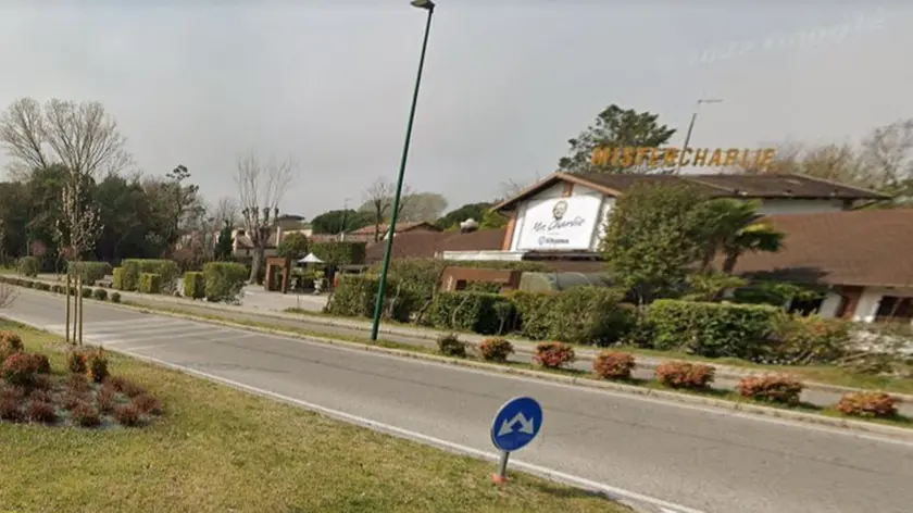 La zona in cui si è verificato l’investimento in viale Tagliamento a Lignano
