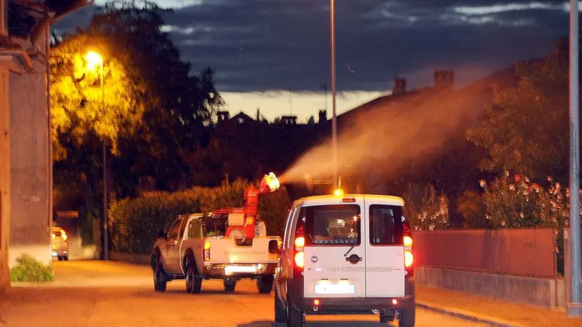 Cividale 19 settembre 2016. Disinfestazione nella frazione di Gagliano. © Foto Petrussi / Diego Petrussi