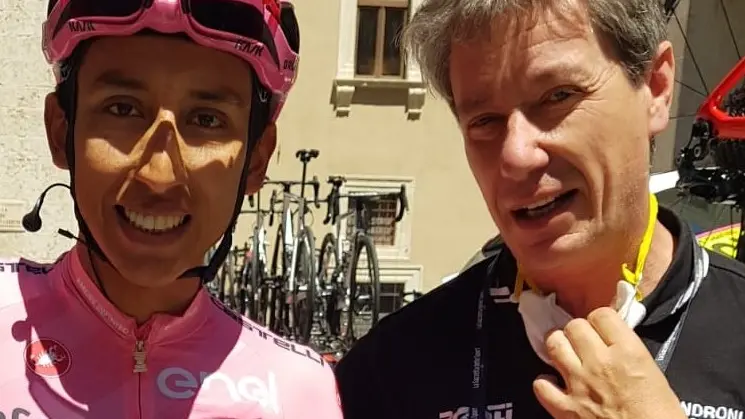 Giovanni Ellena con Egan Bernal