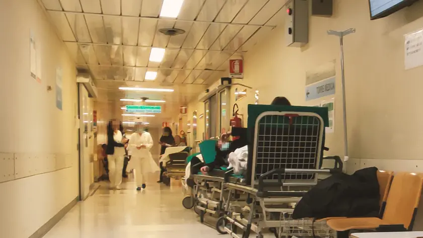 Lasorte Trieste 29/12/23 - Ospedale di Cattinara, Pronto Soccorso, Corridoi Pronto Soccorso