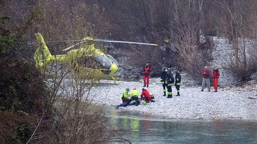 Cividale 20 dicembre 2014. Suicidio dal ponte nuovo. © Petrussi Foto Press Srl Udine / Diego Petrussi