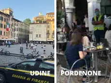 I controlli anti assembramento a Udine e Pordenone