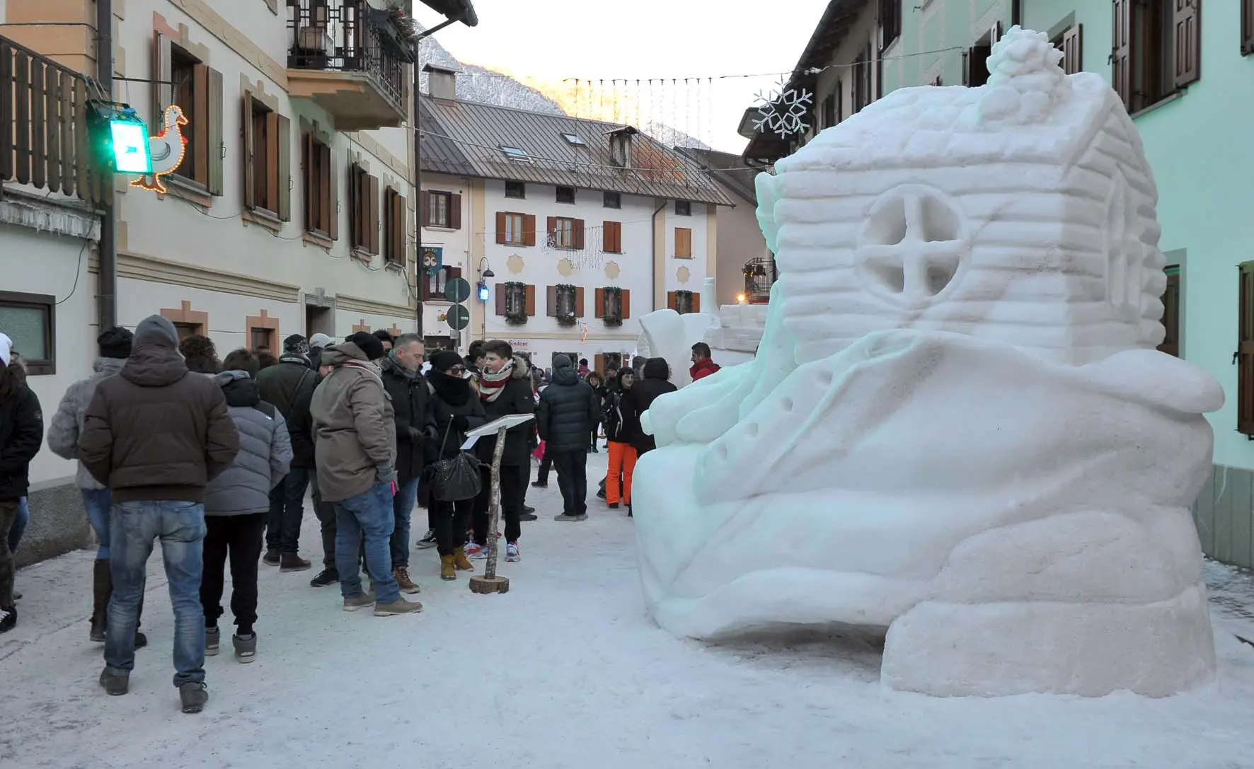 Pontebba 20 gennaio 2019. Sculture di Ghiaccio. © Foto Petrussi