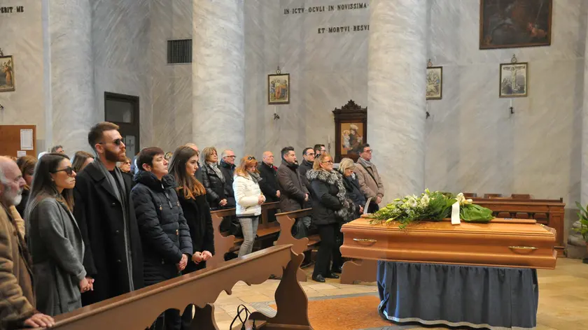 Udine 29 gennaio 2020 Funerale Ex moglie Umberto Tozzi ©Foto Petrussi