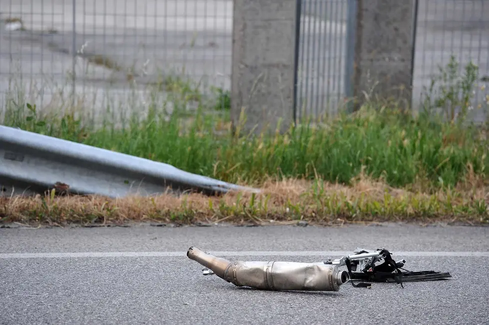 Gemona 22 giugno 2014 Incidente mortale tra due moto ed un auto. Copyright Foto Petrussi / Ferraro Simone