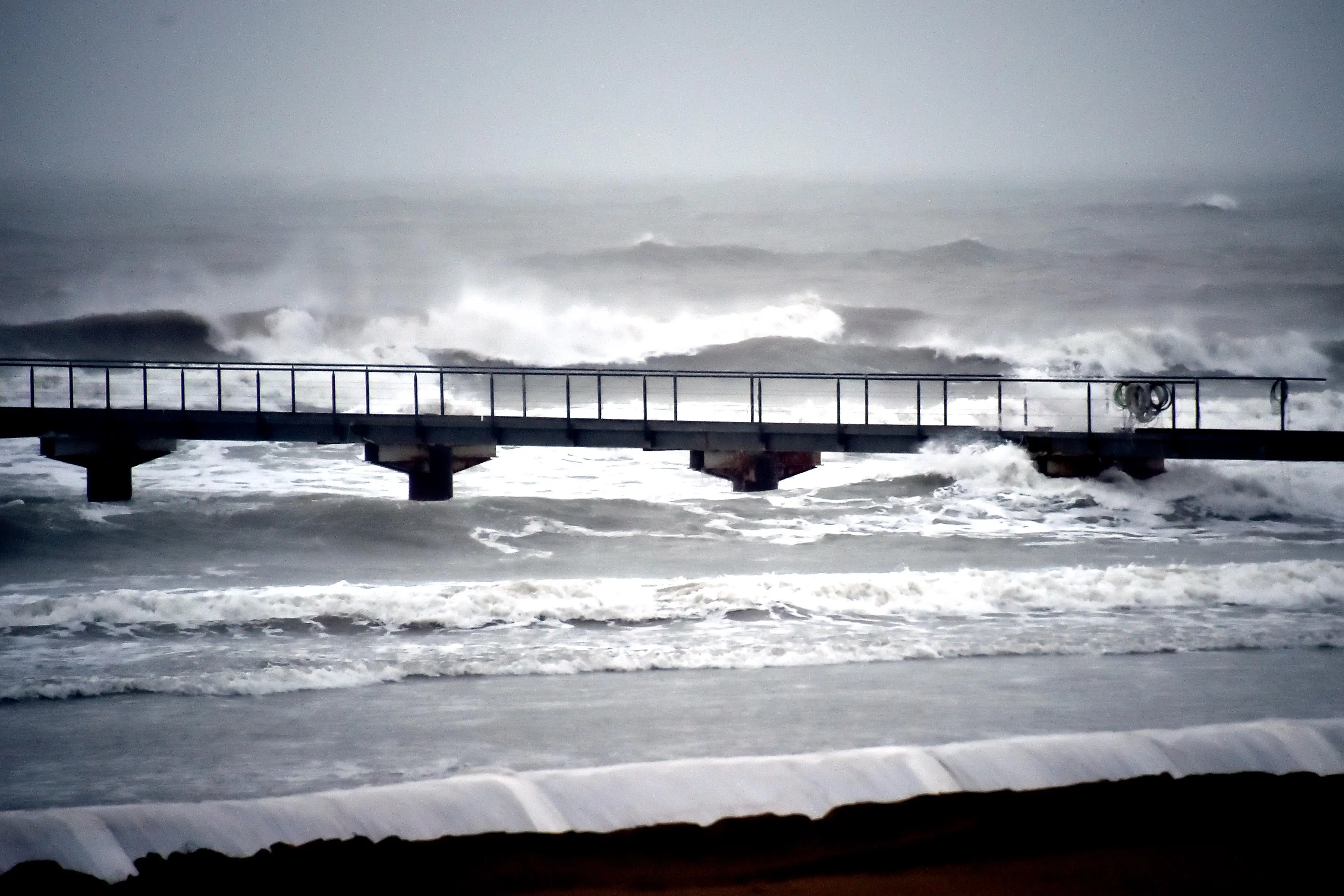Lignano Pineta 22 Novembre 2022. Mareggiata a Pineta. © Foto Petrussi