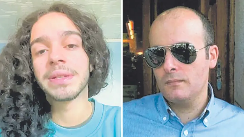 Il 21enne Felipe e, a destra, Gino Palumbo, titolare della pizzeria