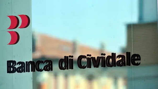 Udine 17 Aprile 2013. Banca Popolare di Cividale. Filiale di Via Marsala. Telefoto Petrussi Foto Press / Diego Petrussi