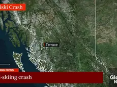 (FRAME DA VIDEO GLOBALNEWS.CA) Tre altoatesini hanno perso la vita in un incidente con l'elicottero in Canada. I tre giovani facevano parte di una comitiva che stava effettuando heliskiing a Terrace in British Columbia. Ieri pomeriggio, verso le 4, l'elicottero è precipitato in una zona montuosa per motivi in via di accertamento. Altre quattro persone che si trovavano sul mezzo versano in gravi condizioni. https://globalnews.ca/ +++ATTENZIONE LA FOTO NON PUO' ESSERE PUBBLICATA O RIPRODOTTA SENZA L'AUTORIZZAZIONE DELLA FONTE DI ORIGINE CUI SI RINVIA+++ NPK +++