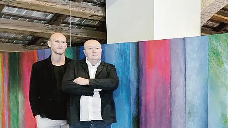 Giulio Candussio con il figlio Antonio