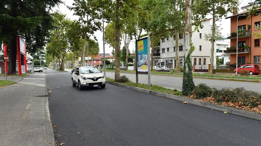 Udine 31 Agosto 2018. Lavori controviali Viale Venezia. Foto Petrussi