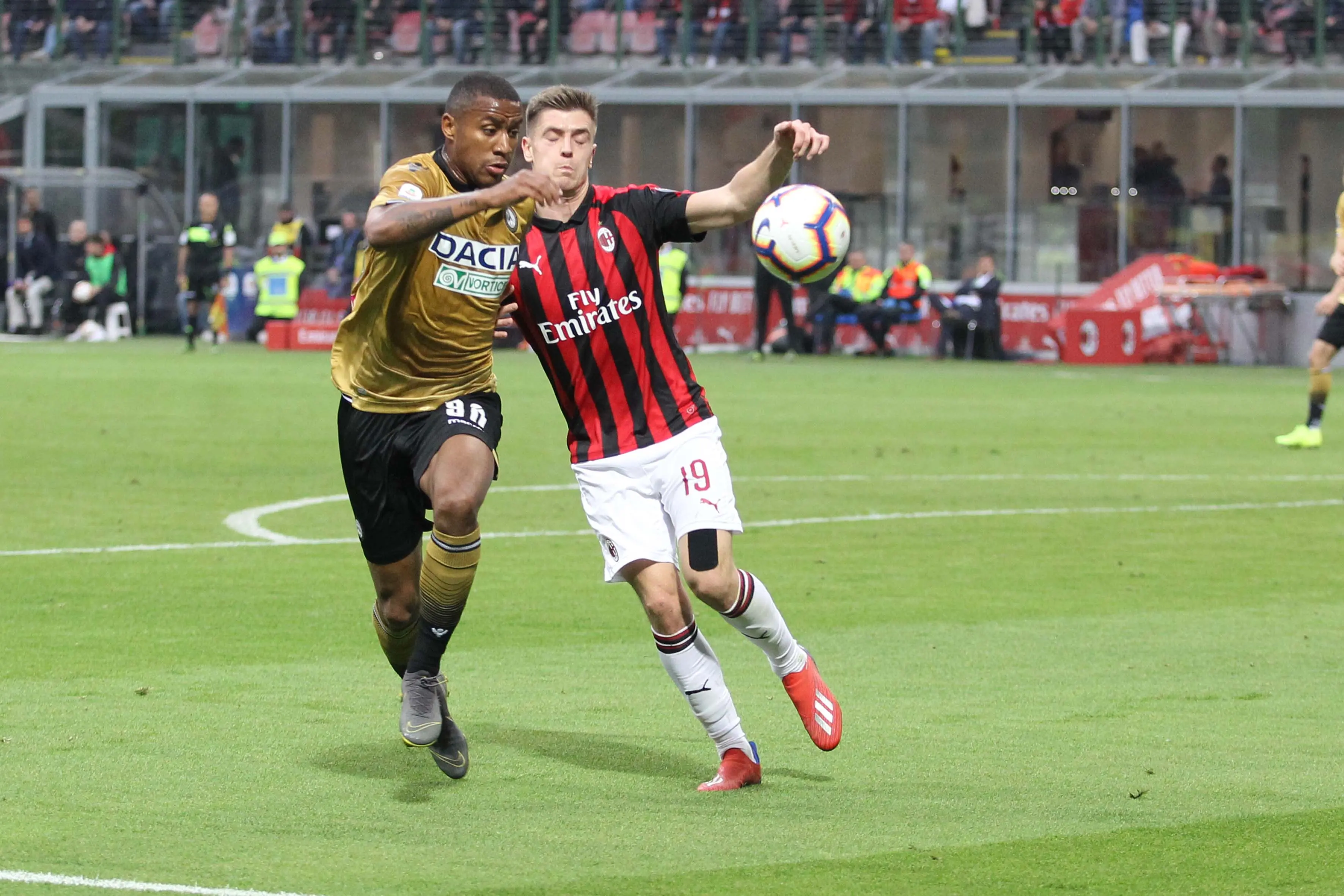 Milano 2 Aprile 2019. Calcio Serie A. Milan- Udinese. © Foto Petrussi