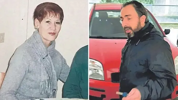 La vittima, Lauretta Toffoli, e l'imputato Vincenzo Paglialonga