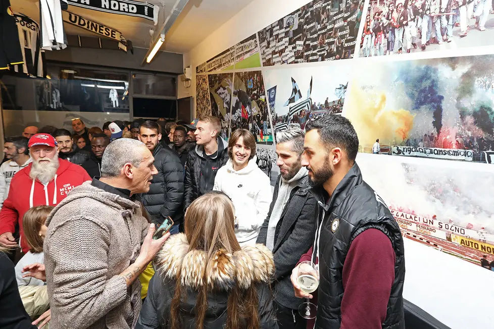 Udine 22 Novembre 2018 Inaugurazione locale tifosi curva nord © Petrussi - Bressanutti