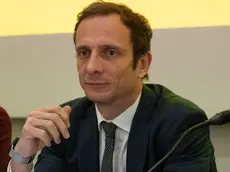 Massimiliano Fedriga, presidente della Conferenza delle Regioni e Province autonome, nel corso della presentazione di 'Selecting Italy - Attrazione investimenti esteri e catene regionali del valore' a Roma, 28 marzo 2024. Investing Italy 2024 si terra' a Trieste l'8 e il 9 aprile prossimi. ANSA/MAURIZIO BRAMBATTI