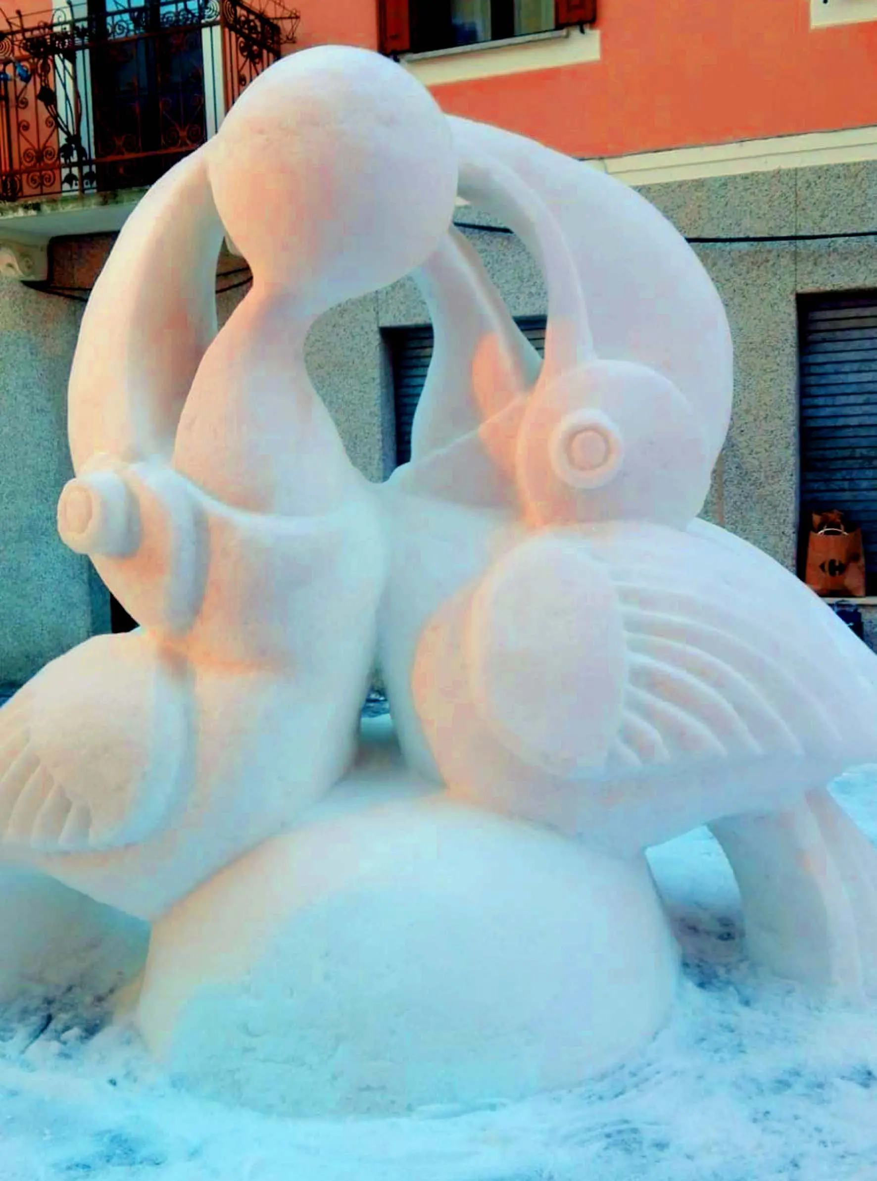 Pontebba 20 gennaio 2019. Sculture di Ghiaccio. © Foto Petrussi