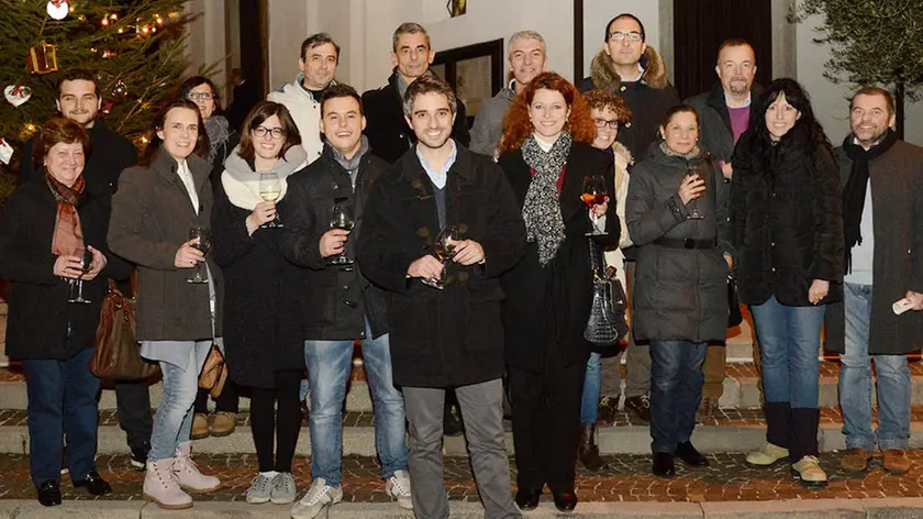 Basiliano 18 Dicembre 2014 brindisi in piazza Copyright Petrussi Foto Press / Turco
