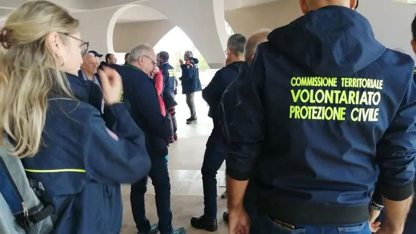 Il primo Raduno interregionale del volontariato di protezione civile delle regioni del centro Italia (Umbria, Abruzzo, Lazio, Marche, Molise e Toscana) in programma a Foligno e Bastia Umbria, 27 ottobre 2023. ANSA/ DANILO NARDONI