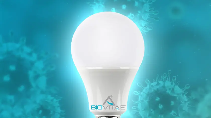La lampadina al led testata dal Policlinico Militare Celio di Roma (foto tratta dal sito Biovitae)