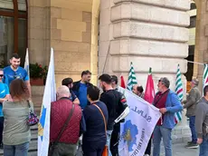 Un momento dello sciopero a Udine