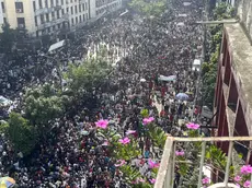 epa11532822 Supporters of Bangladesh Nationalist Party (BNP) gather to attend a mass party rally at the Naya Paltan area, in Dhaka, Bangladesh, 07 August 2024. Thousands of supporters gathered around the office of the Bangladesh Nationalist Party (BNP) in the Naya Paltan area for a mass rally, with the acting chairman Tarique Rahman expected to address virtually. In an address to the nation, Chief of Army Staff General Waker-Uz-Zaman announced on 05 August that Prime Minister Sheikh Hasina has resigned after weeks of unrest and an interim government will be formed to run the country. Bangladeshi President's press secretary announced on 07 August that Muhammad Yunus was chosen to be Bangladesh's interim leader after the resignation of former prime minister Sheikh Hasina. EPA/MONIRUL ALAM