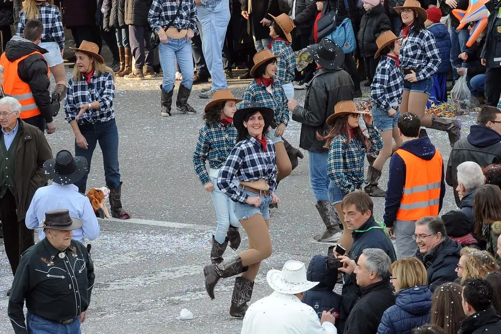 Remanzacco 21 Febbraio 2016. Mascherata di carnevale. Petrussi Foto Press