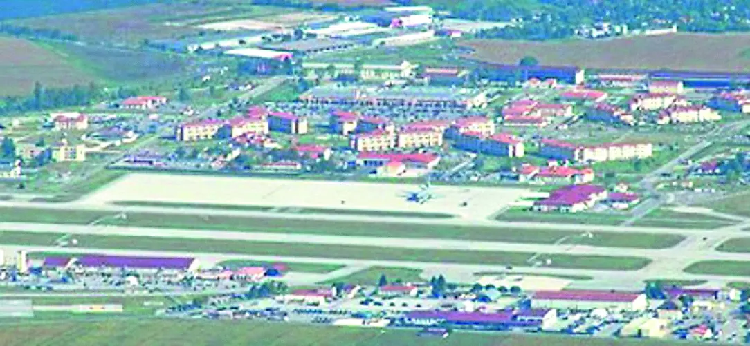 Una veduta della base Usaf di Aviano