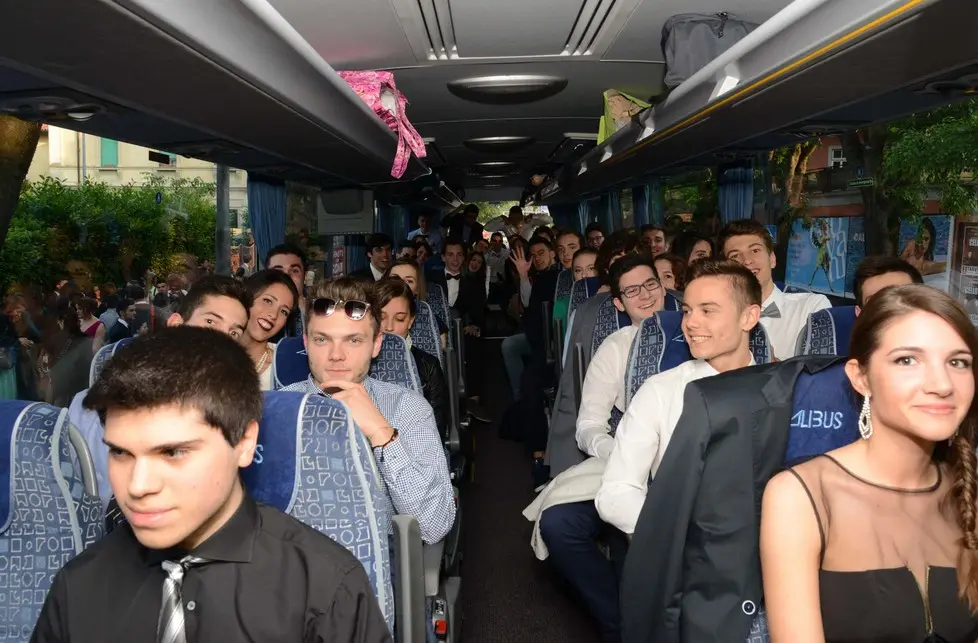 Udine 29 Maggio 2015 matura partenza per la serata infinita © Foto Petrussi TURCO MASSIMO