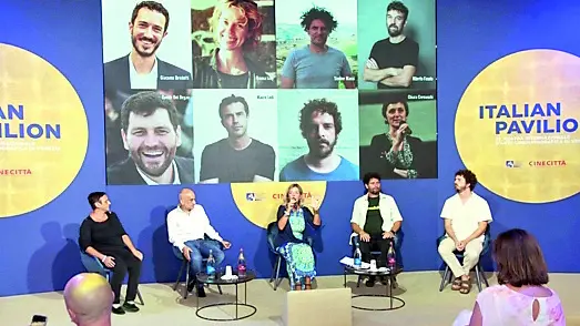 La presentazioneieri alla Mostra del Cinema (Foto Petrussi/Vaccher)