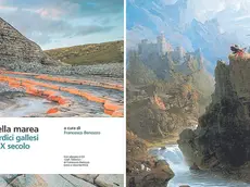 La copertina del volume pubblicato da Forum e il quadro Il Bardo, di John Martin