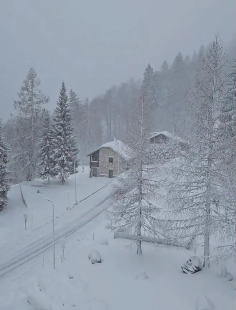 Copiosa nevicata anche a Sella Nevea