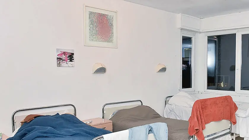 Una delle stanze della comunità per minori stranieri non accompagnati di viale XXIII Marzo gestita da Aedis